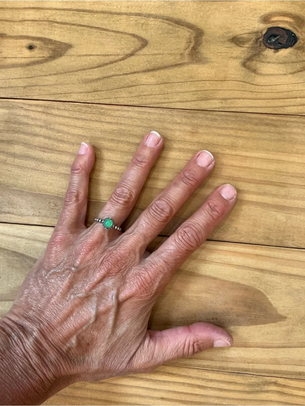 Pandora Beaded Birth stone ring MAY (SIZE 5.5)